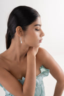 Amelia Pearl Silver Earrings