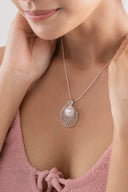 Ava Pearl Silver Pendant