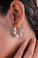 Myrtle Aqua Silver Earrings Parman