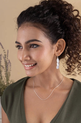 Sabrina Cascade Silver Earrings Parman