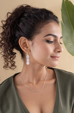 Sabrina Cascade Silver Earrings Parman