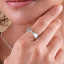 Primal Twist Silver Ring