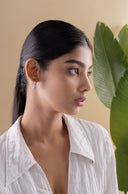 Valeria Bow Silver Earrings