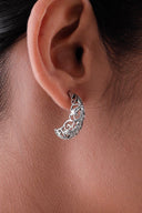 Valeria Bow Silver Earrings