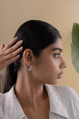 Valeria Bow Silver Earrings Parman
