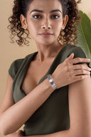Aqua Marina Silver Bracelet Parman