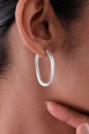 Sierra Hoop Silver Earrings Parman
