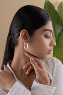 Sierra Hoop Silver Earrings Parman