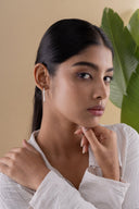 Sierra Hoop Silver Earrings