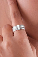 Raquel Multiband Silver Ring