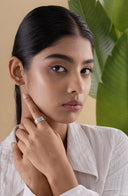 Raquel Multiband Silver Ring