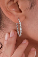 Marcella Vine Hoop Earrings