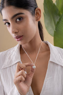 Disco Glamour Silver Pendant