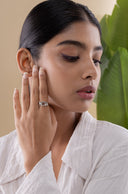 Olga Buckle Silver Ring