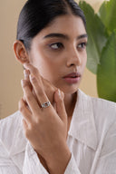 Olga Buckle Silver Ring