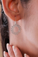 Clara Sunburst Silver Earrings