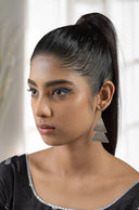 Antara Ethnic Silver Earrings Parman