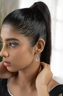 Veda Crescent Silver Earrings Parman
