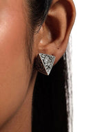 Reva Warrior Silver Earrings Parman