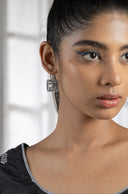 Urvi Ethnic Silver Earrings