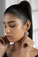 Urvi Ethnic Silver Earrings