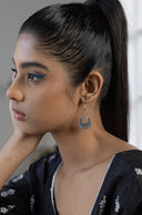 Zoya Ethnic Silver Earrings