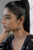 Zoya Ethnic Silver Earrings Parman