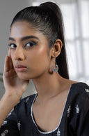 Zoya Ethnic Silver Earrings