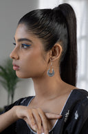 Zoya Ethnic Silver Earrings