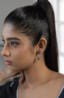 Mayuri Jhumka Silver Earrings