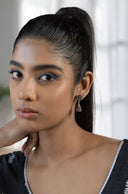 Mayuri Jhumka Silver Earrings Parman
