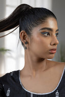 Mayuri Jhumka Silver Earrings