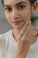 Nakshat Studded Silver Ring