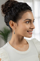 Zara Leaf Silver Earrings