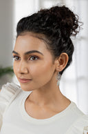 Modern Dreamcatcher Silver Earrings