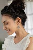 Urumi Floral Silver Earrings Parman