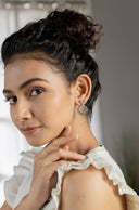 Zeba Lunar Silver Earrings