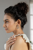 Zeba Lunar Silver Earrings