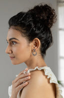 Zeba Lunar Silver Earrings Parman
