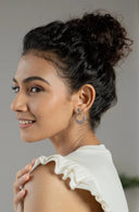 Zeba Lunar Silver Earrings Parman