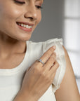 Anika Gemstone Silver Ring