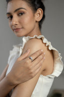 Anika Gemstone Silver Ring