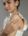 Anika Gemstone Silver Ring