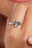 Agneya Clover Silver Ring
