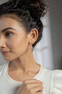 Shining Elephant Silver Earrings