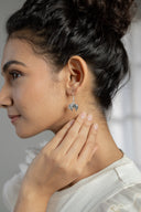 Shining Elephant Silver Earrings