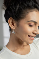 Shining Elephant Silver Earrings