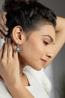 Moksha Stone Silver Earrings