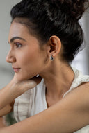 Raya Studded Silver Earrings Parman
