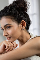 Raya Studded Silver Earrings